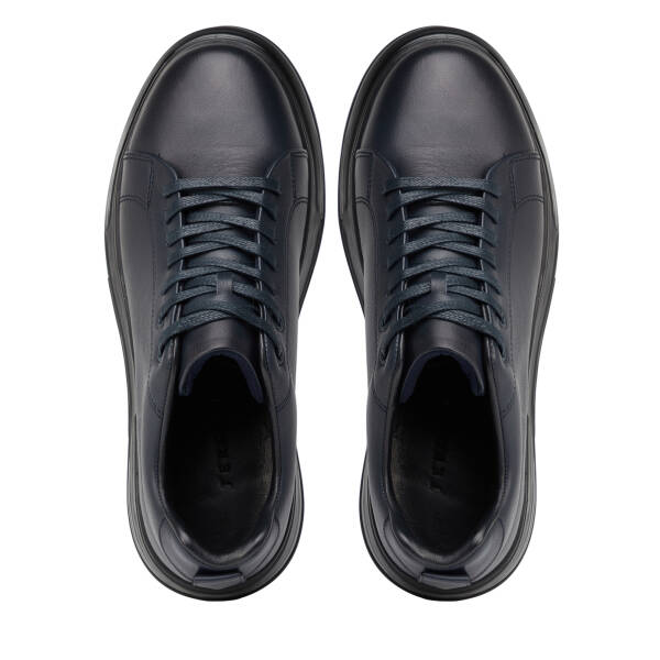 Lacivert Hakiki Deri Erkek Sneaker - E26S1AY57874-A31 - 5