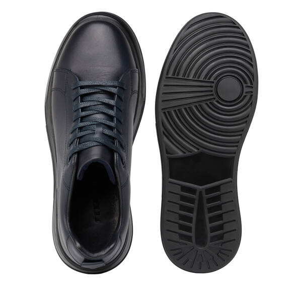 Lacivert Hakiki Deri Erkek Sneaker - E26S1AY57874-A31 - 6
