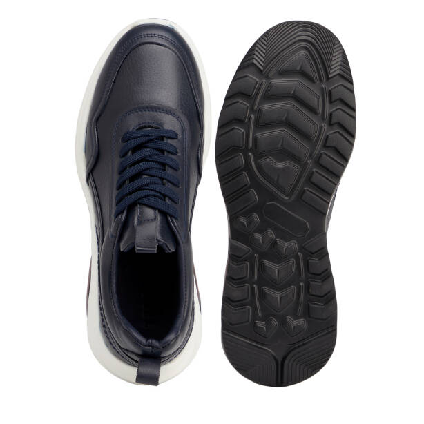 Lacivert Hakiki Deri Erkek Sneaker - E26S1AY57903-A31 - 5