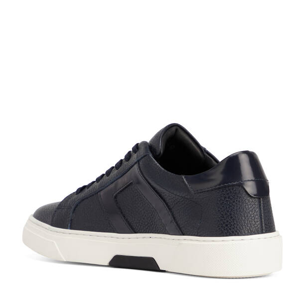 Lacivert Hakiki Deri Erkek Sneaker - E26S1AY57909-A38 - 4