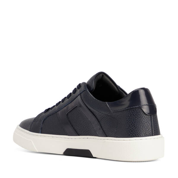 Lacivert Hakiki Deri Erkek Sneaker - E26S1AY57909-A38 - 4