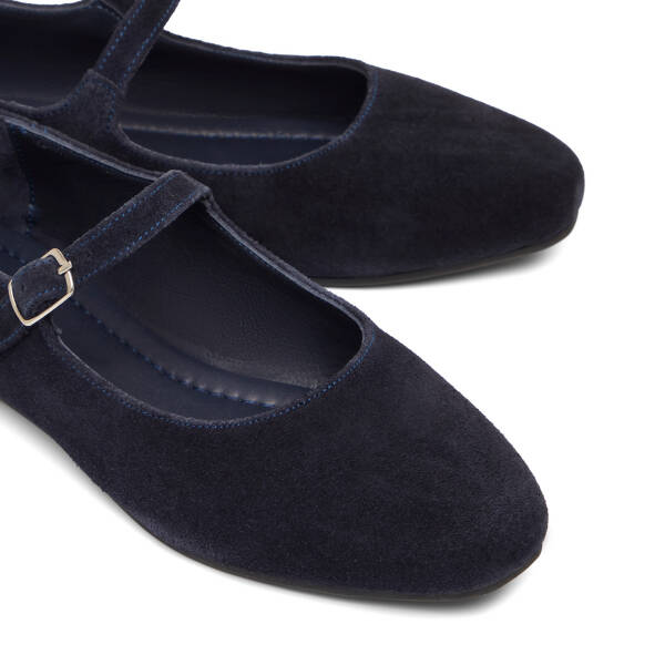 Lacivert Hakiki Deri Kadın Babet - K26I1BB68437-D44 - 3