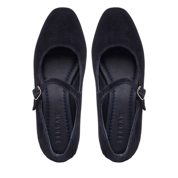 Lacivert Hakiki Deri Kadın Babet - K26I1BB68437-D44 - 5