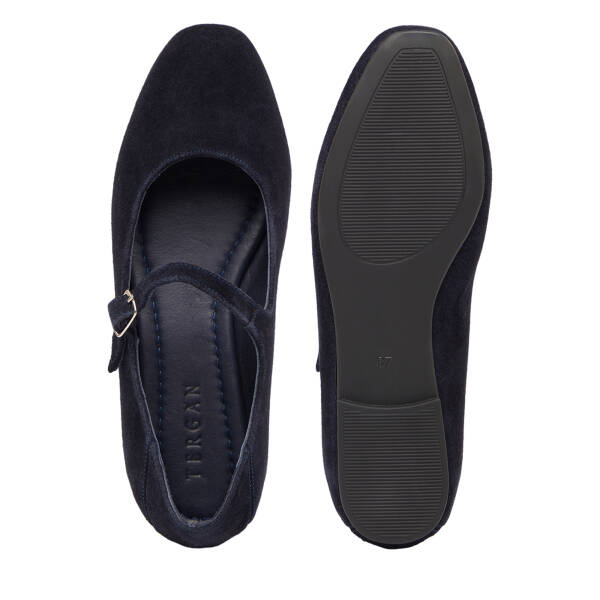 Lacivert Hakiki Deri Kadın Babet - K26I1BB68437-D44 - 6