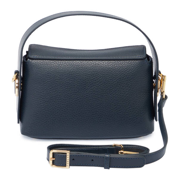 Lacivert Hakiki Deri Kadın El Çantası - S25K1BC80348-D6M - 3