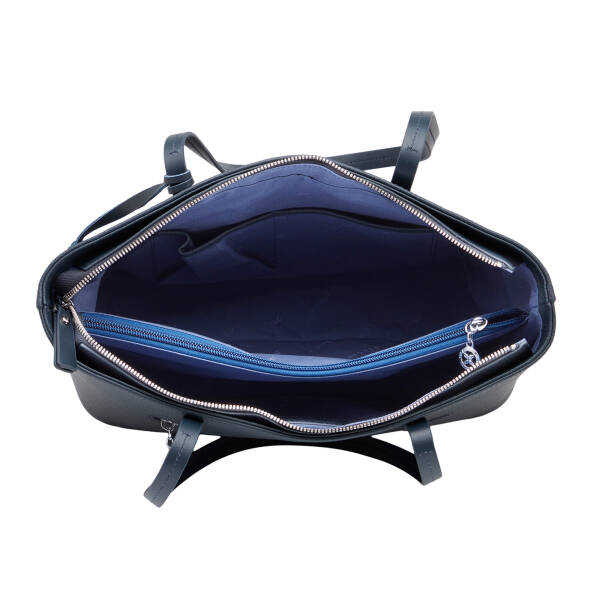 Lacivert Hakiki Deri Kadın Omuz Çantası - S26Y1BC78868-A38 - 4