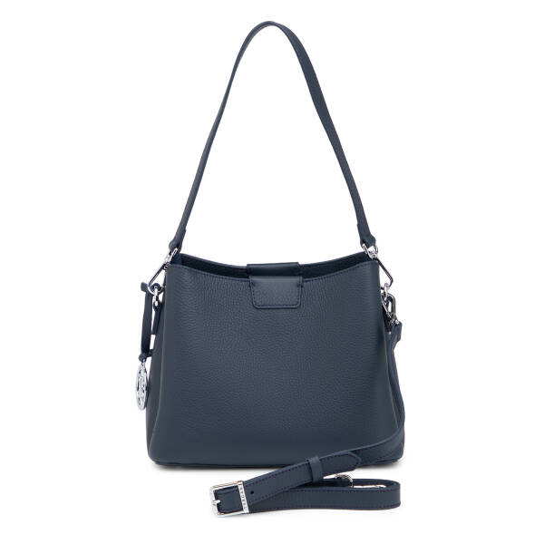 Lacivert Hakiki Deri Kadın Omuz Çantası - S26Y1BC80172-A38 - 3