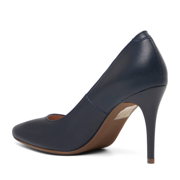 Lacivert Hakiki Deri Kadın Stiletto - K26I1AY68385-A31 - 4