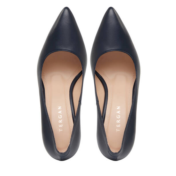 Lacivert Hakiki Deri Kadın Stiletto - K26I1AY68385-A31 - 5