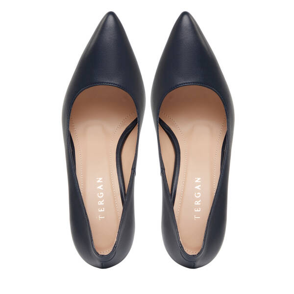 Lacivert Hakiki Deri Kadın Stiletto - K26I1AY68385-A31 - 5