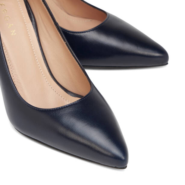 Lacivert Hakiki Deri Kadın Stiletto - K26S1AY68854-A31 - 3