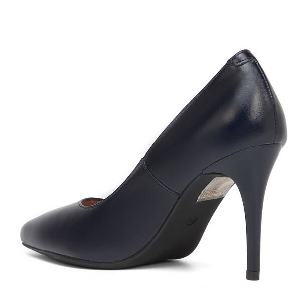 Lacivert Hakiki Deri Kadın Stiletto - K26S1AY68854-A31 - 4
