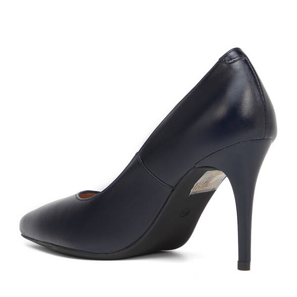Lacivert Hakiki Deri Kadın Stiletto - K26S1AY68854-A31 - 4