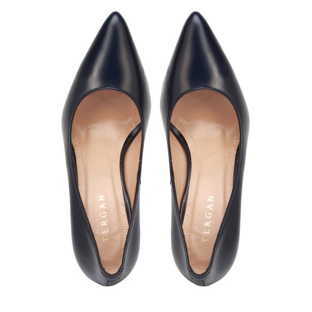 Lacivert Hakiki Deri Kadın Stiletto - K26S1AY68854-A31 - 5