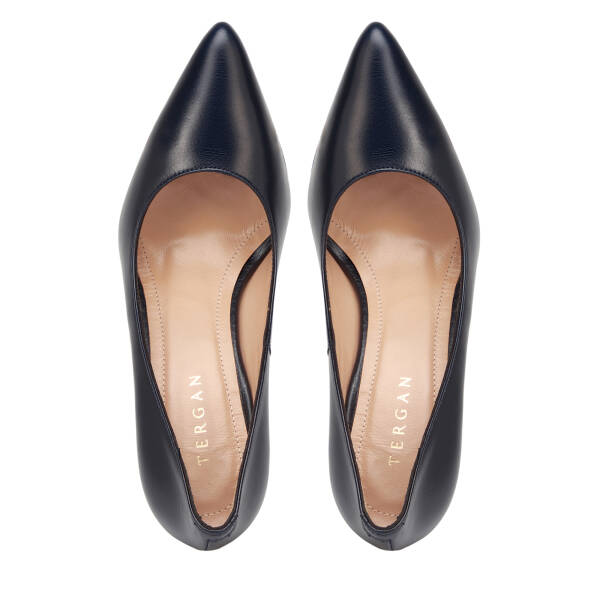 Lacivert Hakiki Deri Kadın Stiletto - K26S1AY68854-A31 - 5