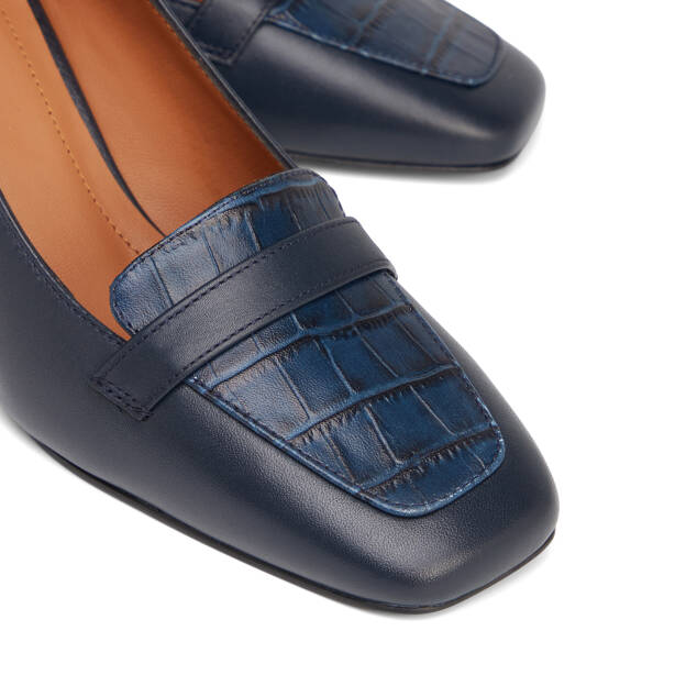 Lacivert Hakiki Deri Kadın Stiletto - K26S1AY68860-A31 - 3