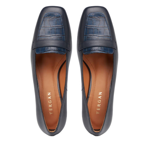 Lacivert Hakiki Deri Kadın Stiletto - K26S1AY68860-A31 - 5