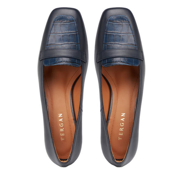 Lacivert Hakiki Deri Kadın Stiletto - K26S1AY68860-A31 - 5