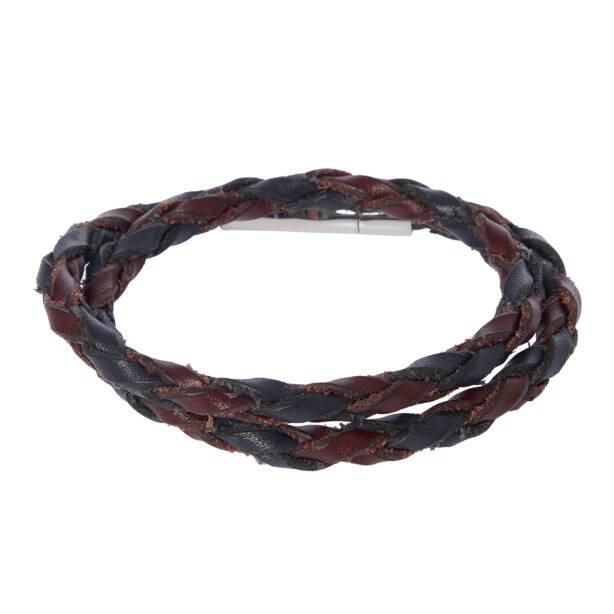Lacivert Hakiki Deri Unisex Bileklik - U1BLK0430019-E0H - 1