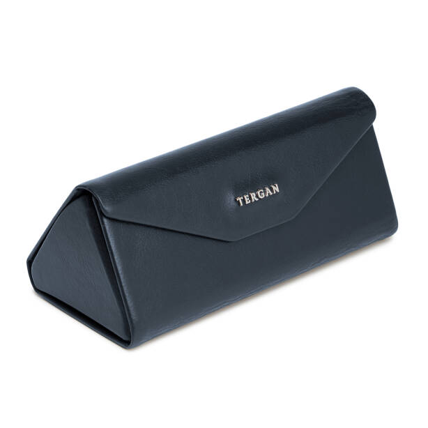 Lacivert Hakiki Deri Unisex Gözlük Kılıfı - S1GK00001677-M80 - Tergan