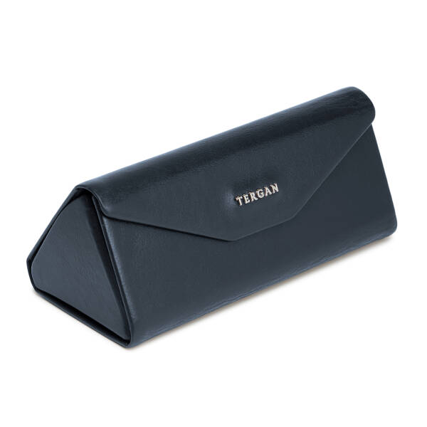 Lacivert Hakiki Deri Unisex Gözlük Kılıfı - S1GK00001677-M80 - 2