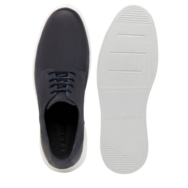 Lacivert Hakiki Nubuk Deri Erkek Casual Ayakkabı - E26I1AY57614-C39 - 6