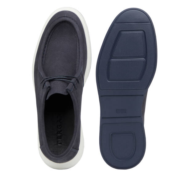 Lacivert Hakiki Nubuk Deri Erkek Casual Ayakkabı - E26I1AY57635-C39 - 6