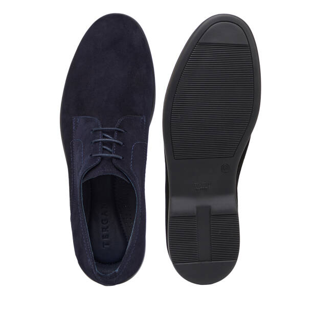 Lacivert Hakiki Süet Deri Erkek Casual Ayakkabı - E26I1AY57717-D44 - 6