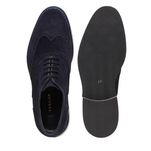 Lacivert Hakiki Süet Deri Erkek Loafer - E26I1AY57684-D44 - 6