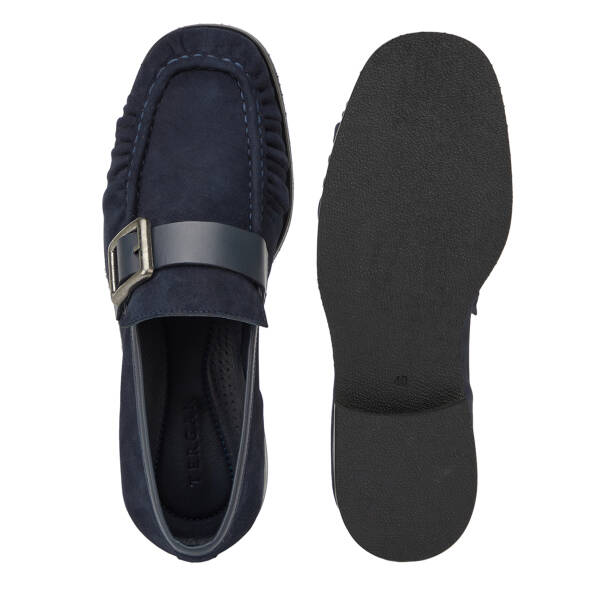 Lacivert Hakiki Süet Deri Erkek Loafer - E26I1AY57714-D44 - 6