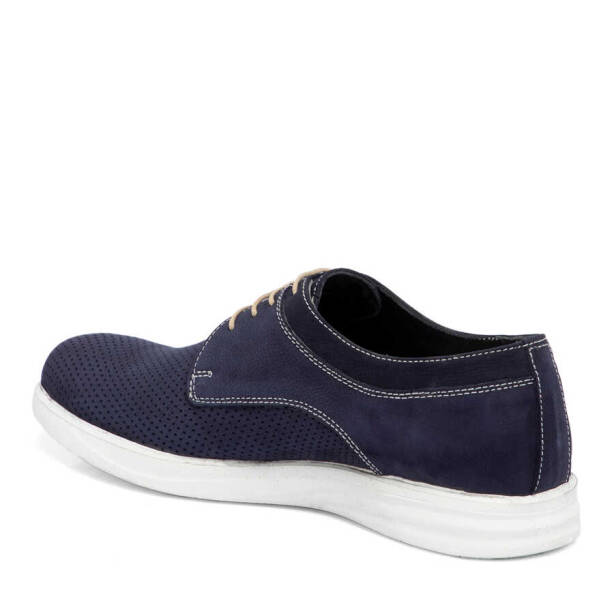 Lacivert Nubuk Deri Erkek Casual Ayakkabı - E24I1AY56591-C39 - 2