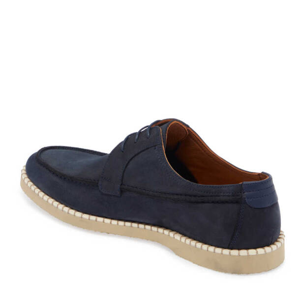 Lacivert Nubuk Deri Erkek Casual Ayakkabı - E24I1AY56640-C39 - 2