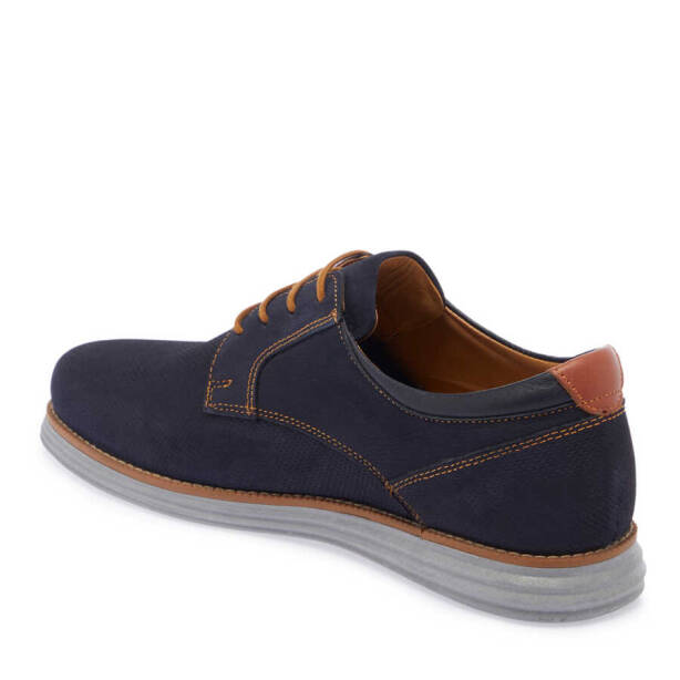 Lacivert Nubuk Deri Erkek Casual Ayakkabı - E24I1AY56738-C39 - 2