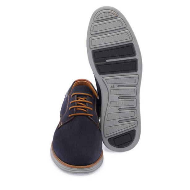Lacivert Nubuk Deri Erkek Casual Ayakkabı - E24I1AY56738-C39 - 4