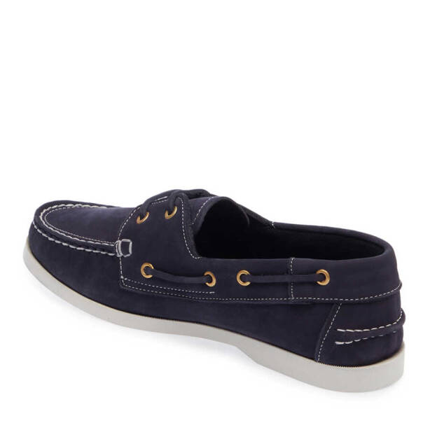 Lacivert Nubuk Deri Erkek Casual Ayakkabı - E24I1AY56747-C39 - 2