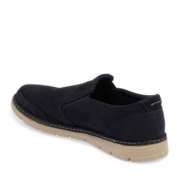 Lacivert Nubuk Deri Erkek Casual Ayakkabı - E24I1AY56762-C39 - 2