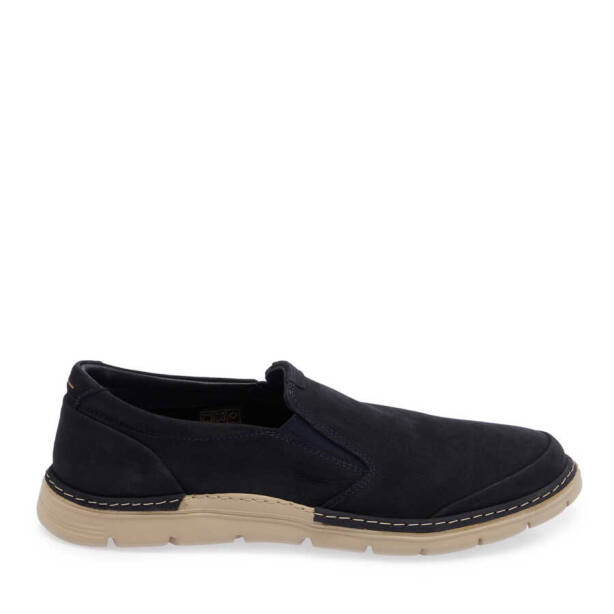 Lacivert Nubuk Deri Erkek Casual Ayakkabı - E24I1AY56762-C39 - 3