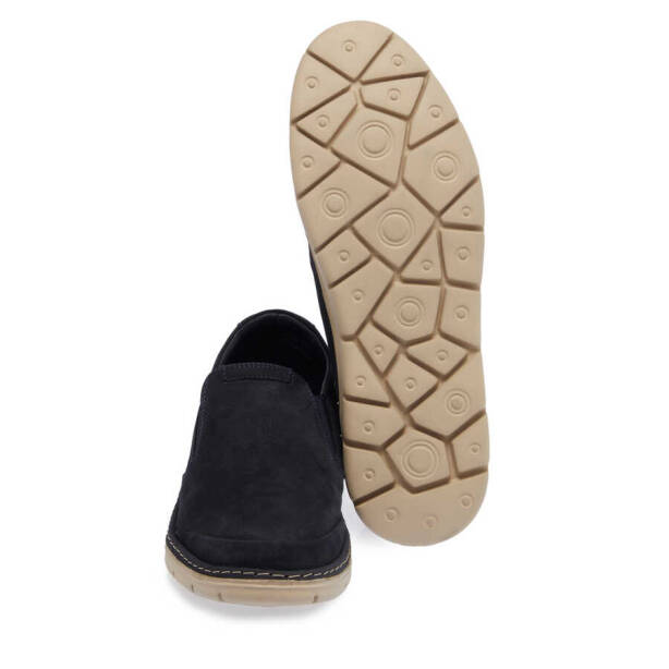 Lacivert Nubuk Deri Erkek Casual Ayakkabı - E24I1AY56762-C39 - 4