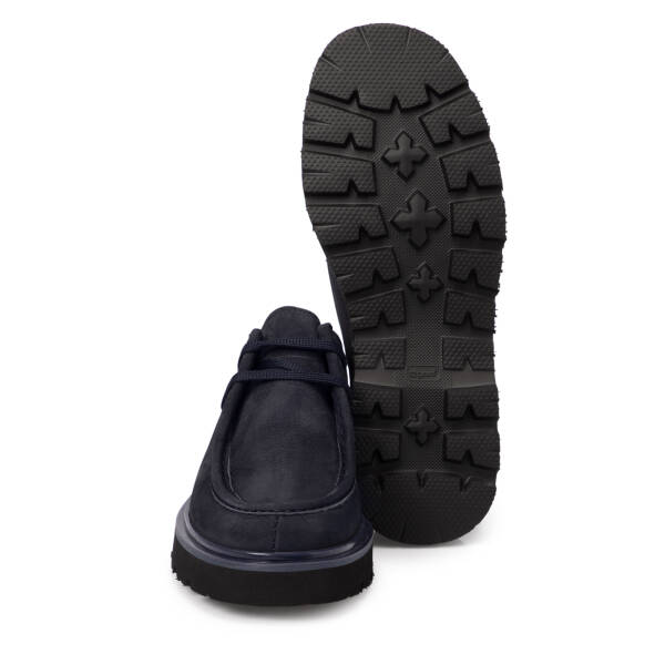 Lacivert Nubuk Deri Erkek Casual Ayakkabı - E25S1AY57483-C39 - 4