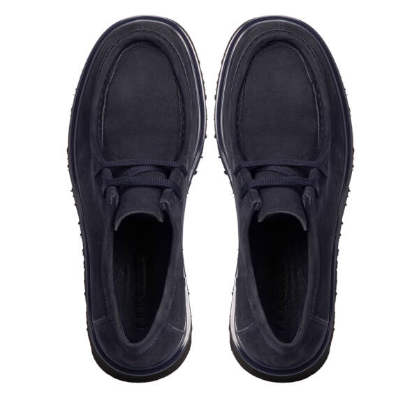 Lacivert Nubuk Deri Erkek Casual Ayakkabı - E25S1AY57483-C39 - 5