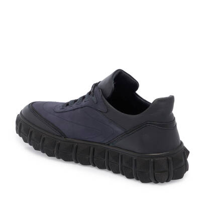 Lacivert Nubuk Deri Erkek Casual Bot - E23S1AY56377-C2Q - 2