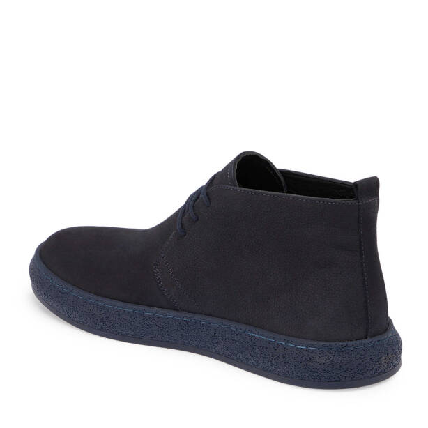 Lacivert Nubuk Deri Erkek Casual Bot - E24K1BT56962-C39 - Tergan