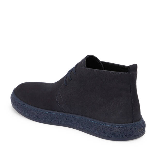 Lacivert Nubuk Deri Erkek Casual Bot - E24K1BT56962-C39 - 2