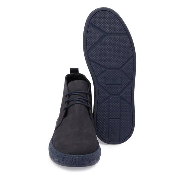 Lacivert Nubuk Deri Erkek Casual Bot - E24K1BT56962-C39 - 4