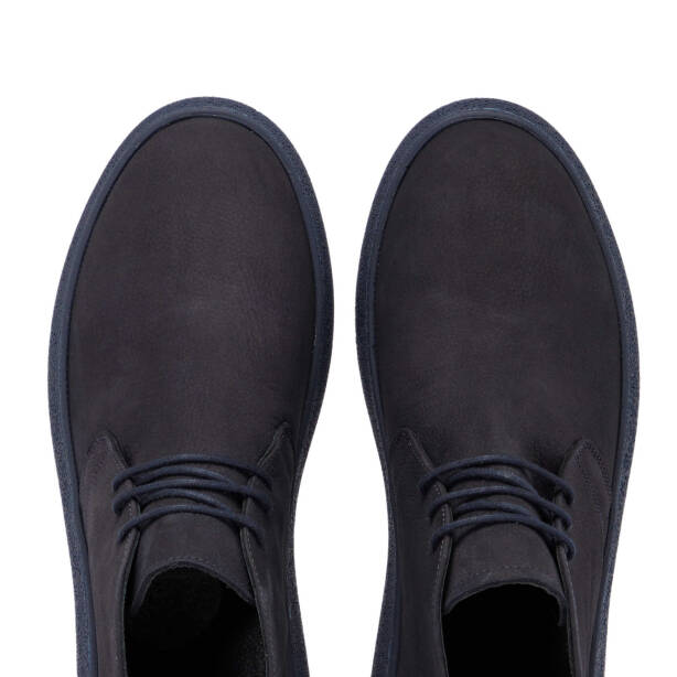 Lacivert Nubuk Deri Erkek Casual Bot - E24K1BT56962-C39 - Tergan