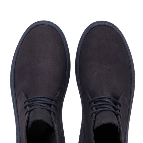 Lacivert Nubuk Deri Erkek Casual Bot - E24K1BT56962-C39 - 5