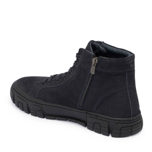 Lacivert Nubuk Deri Erkek Casual Bot - E24K1BT57080-C39 - 2