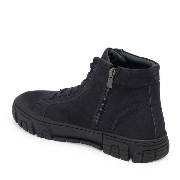 Lacivert Nubuk Deri Erkek Casual Bot - E24K1BT57080-C39 - 2