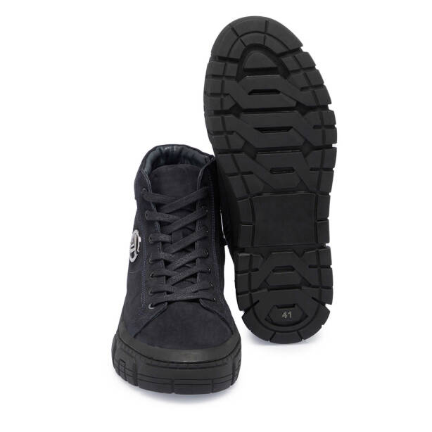 Lacivert Nubuk Deri Erkek Casual Bot - E24K1BT57080-C39 - 4