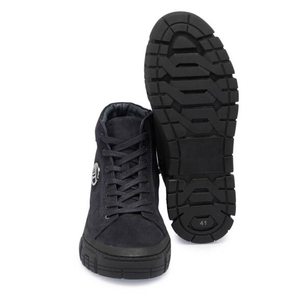 Lacivert Nubuk Deri Erkek Casual Bot - E24K1BT57080-C39 - 4